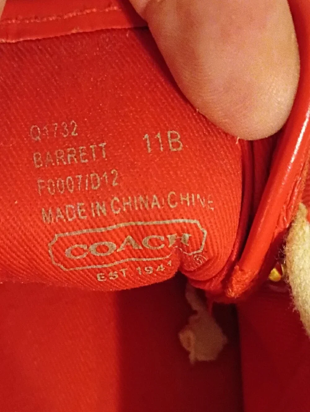 Coach Red Signature Canvas Lace-Up Sneakers Size 11